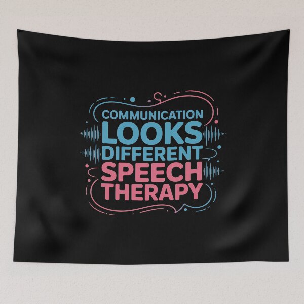 Item preview, Communication Looks Different Speech Therapy - This is the perfect gift for speech therapists, SLPs, teachers, autism advocates, parents, and anyone who supports inclusive communication. designed and sold by ZyziowskyArt.