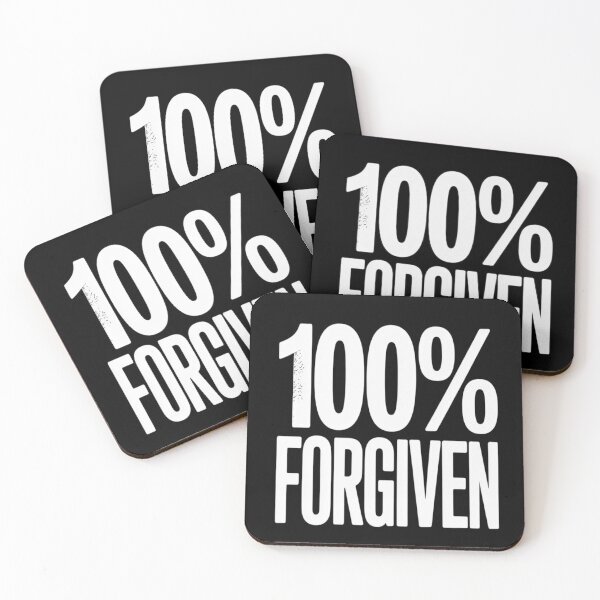Item preview, 100% Forgiven Statement Christian Apparel designed and sold by BiellaSar.