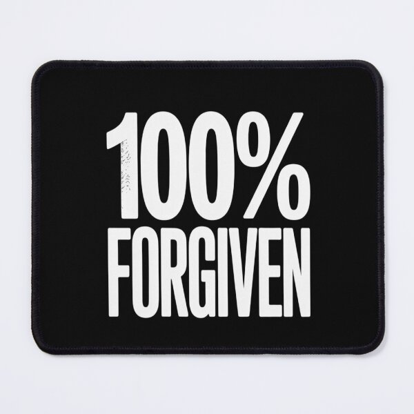 Item preview, 100% Forgiven Statement Christian Apparel designed and sold by BiellaSar.