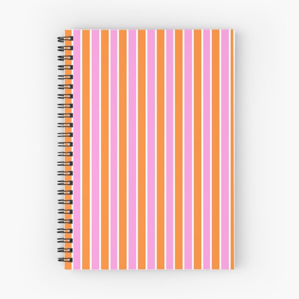 Item preview, Orange and Pink and Thin White Stripes Pinstripes designed and sold by OneThreeSix.