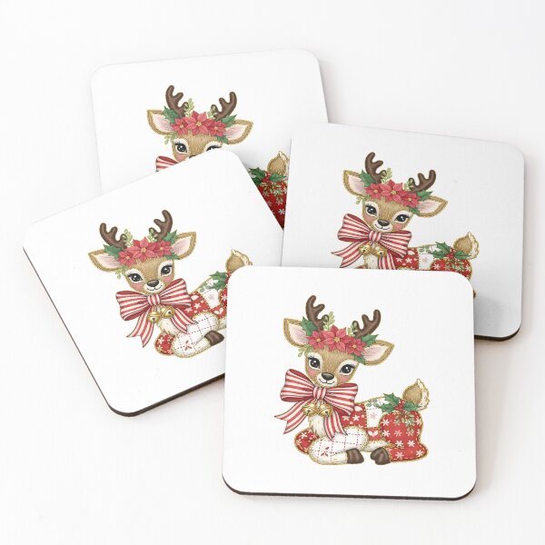 Item preview, Christmas Deer Patchwork designed and sold by Gabeshaffer.