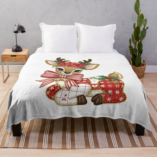 Item preview, Christmas Deer Patchwork designed and sold by Gabeshaffer.