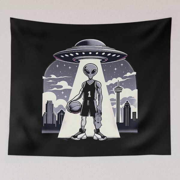 Item preview, Wemby Alien Mask Off designed and sold by BarnesGoldStore.