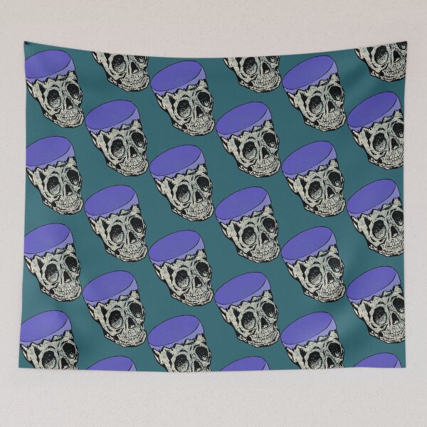 Item preview, Vintage Blue Skull Drum Retro Horror Drummer Gift  designed and sold by GoodDesignCo09.
