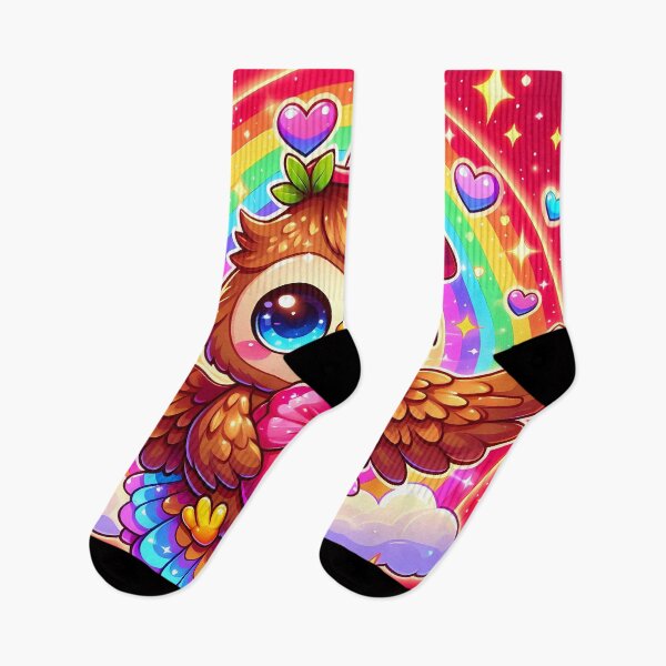 Item preview, Cute Owl with Rainbow and Heart designed and sold by Jbl55.