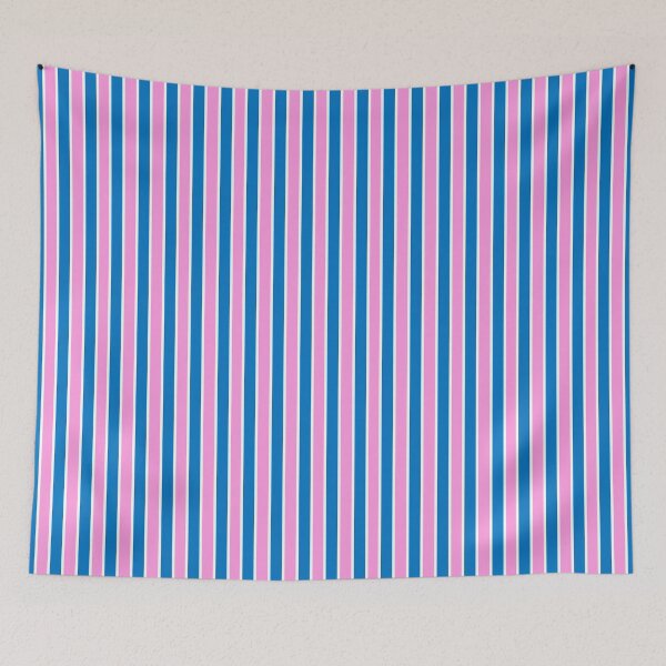 Item preview, Blue and Pink and Thin White Stripes Pinstripes designed and sold by OneThreeSix.
