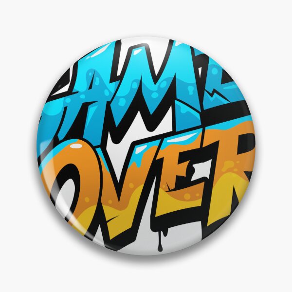 Item preview, game over designed and sold by Pop Drop Shop .
