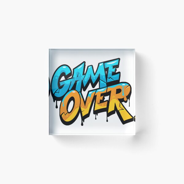 Item preview, game over designed and sold by Pop Drop Shop .