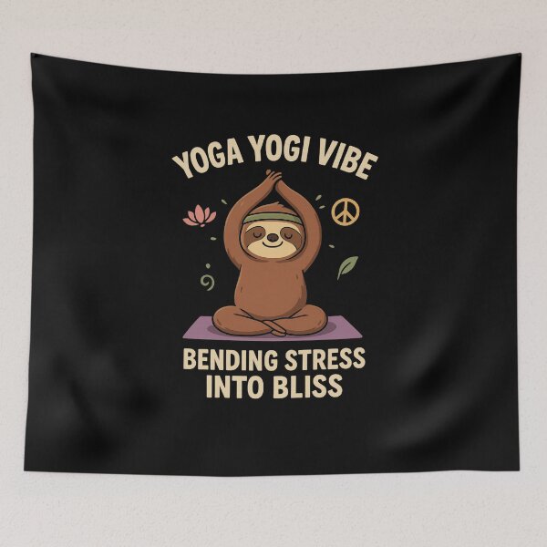 Item preview, Yoga Yogi Vibe Bending Stress into Bliss designed and sold by Moyeri.
