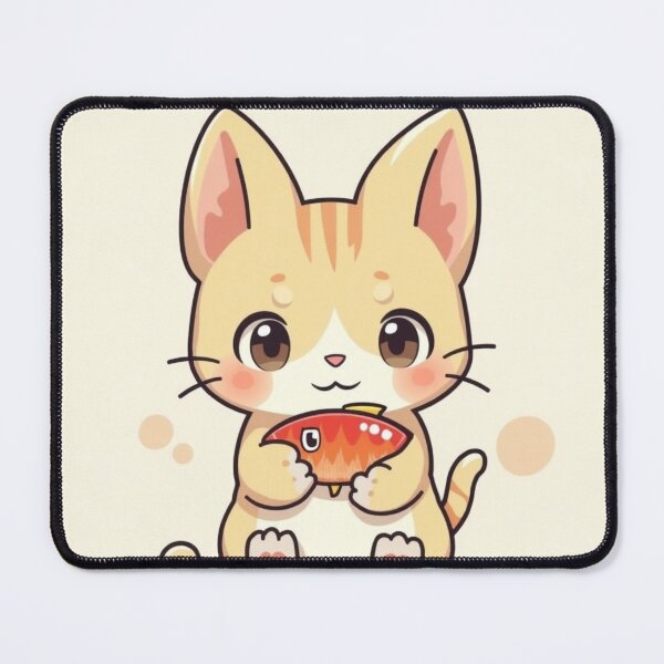 Item preview, Chibi Cat with Fish designed and sold by KDAEvelynn.