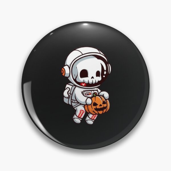 Item preview, Chibi Skeleton Astronaut – Cute Funny Kawaii Halloween Space Design designed and sold by ColorSplash123.