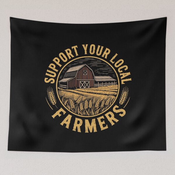 Item preview, Vintage Support Your Local Farmers designed and sold by KarimSoCute.