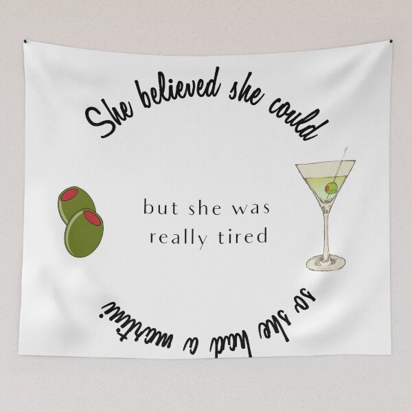 Item preview, She believed she could but she had a martini designed and sold by Swigalicious.