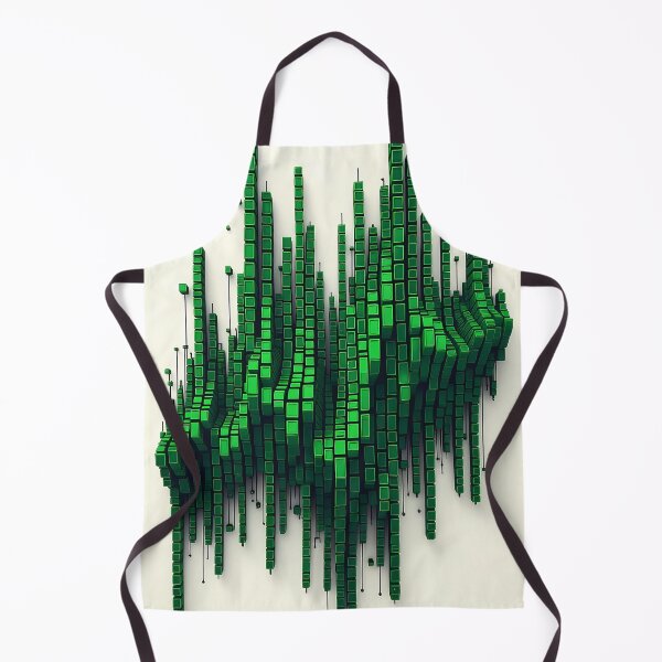 Item preview, Waves, Sinusoidal, Green Matrix. Symbols Pixels Digital, Repeated Patterns Textures designed and sold by Digital-Davinci.