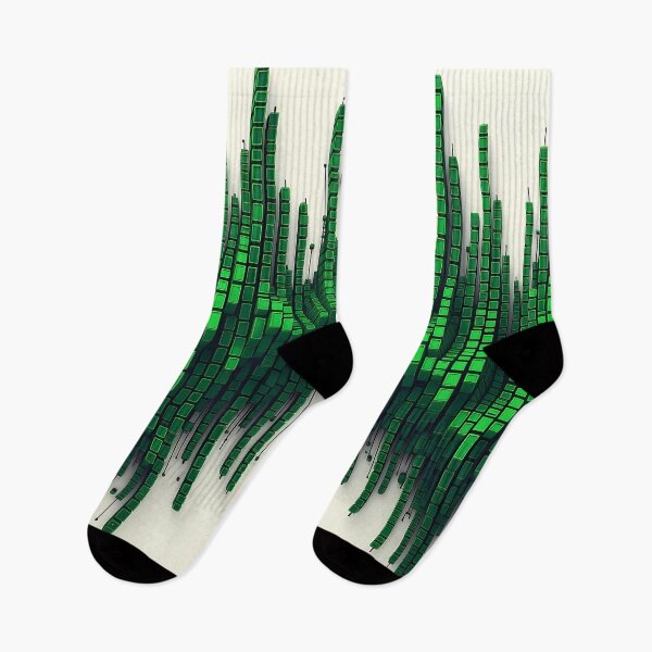 Item preview, Waves, Sinusoidal, Green Matrix. Symbols Pixels Digital, Repeated Patterns Textures  designed and sold by Digital-Davinci.