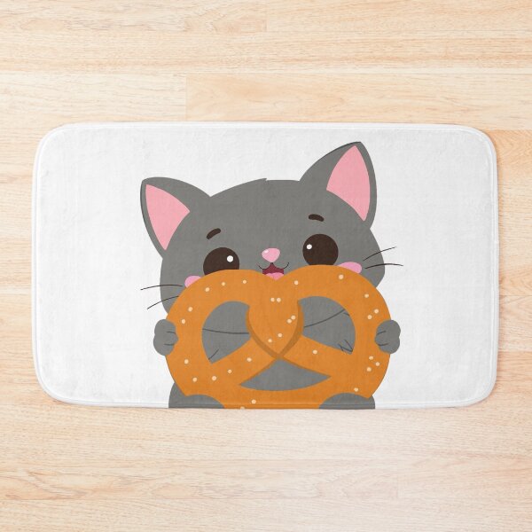 Item preview, Pretzel Hugging Cat Cute designed and sold by chetvenes.