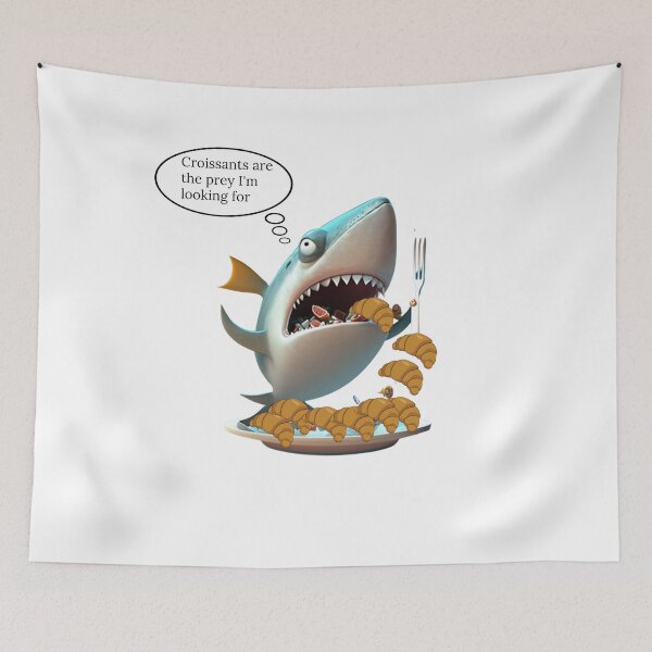 Item preview, croissant shark designed and sold by hn79.