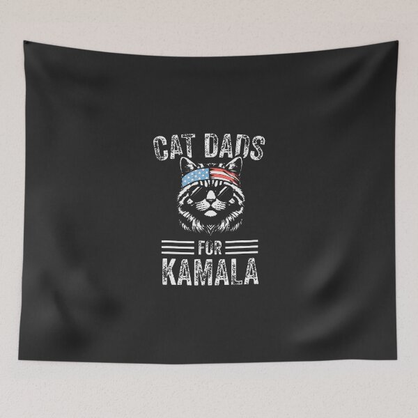 Item preview, Cat-Dads-For-Kamala-Funny-Cat-2024-President-Kamala-Harris designed and sold by easleynv.