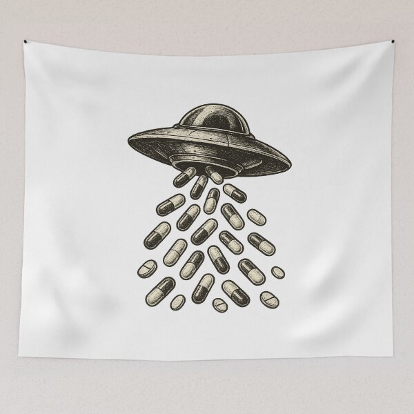 Item preview, UFO RAVE DROP – Techno Party Art designed and sold by RICK-TURNER.