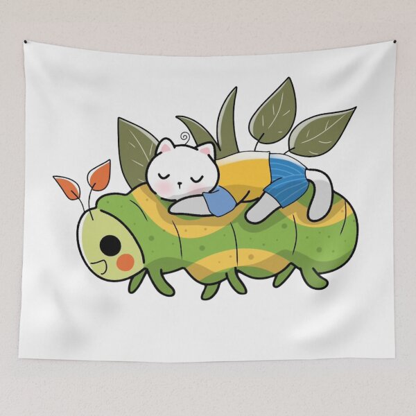 Item preview, Cat Nap on Caterpillar Cute designed and sold by chetvenes.