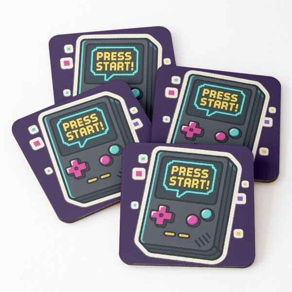 Item preview, Press Start Retro Console – Neon Pixel Gamer Sticker designed and sold by KrintoryTees.