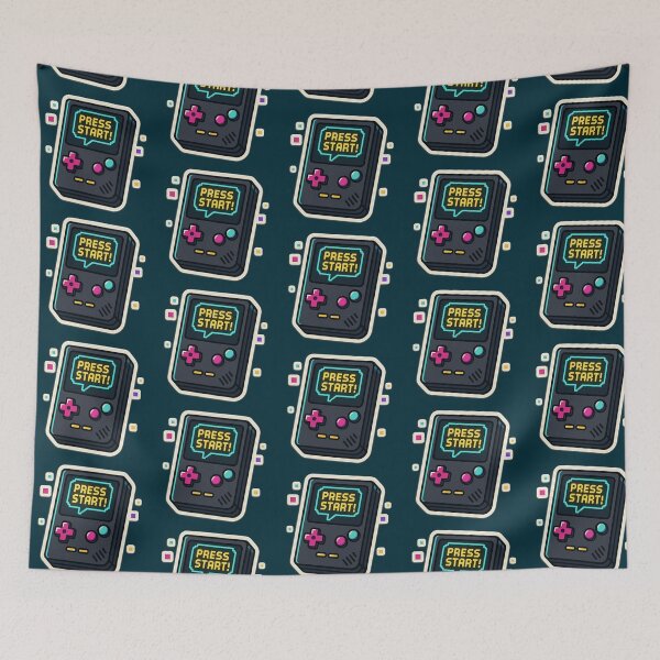 Item preview, Press Start Retro Console – Neon Pixel Gamer Sticker designed and sold by KrintoryTees.