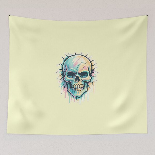 Item preview, Pastel Drip Skull - Neon Goth Halloween T-Shirt designed and sold by MarCinu Art.