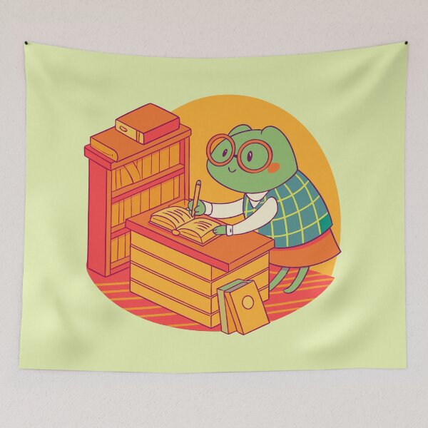 Item preview, Librarian Frog designed and sold by Banana Split Collective.