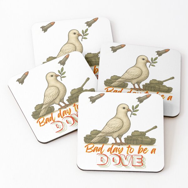 Item preview, Bad Day To Be A Dove Anti War Design  designed and sold by Alicja Wieczorek.