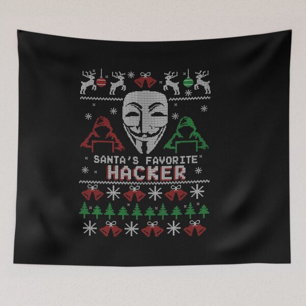 Item preview, Santa's Favourite Hacker Christmas designed and sold by Nerd Shizzle.