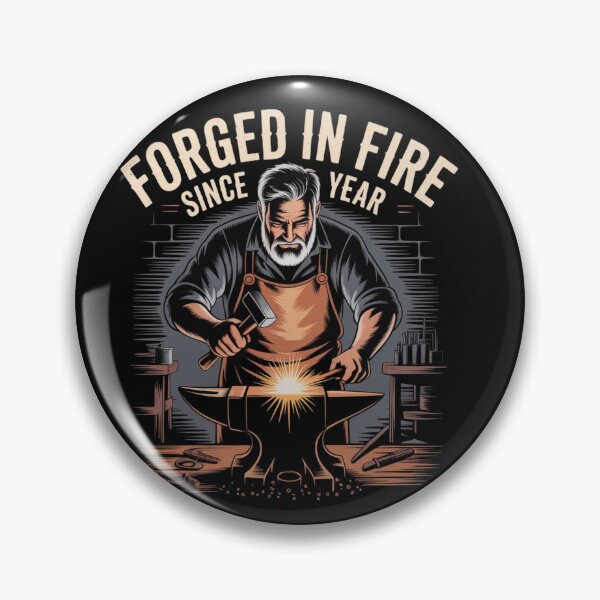 Item preview, Blacksmith – Forged in Fire Since [Year] | Vintage Artisan T-Shirt   designed and sold by teevoxx.