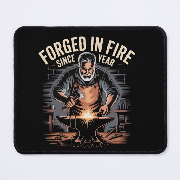 Item preview, Blacksmith – Forged in Fire Since [Year] | Vintage Artisan T-Shirt   designed and sold by teevoxx.