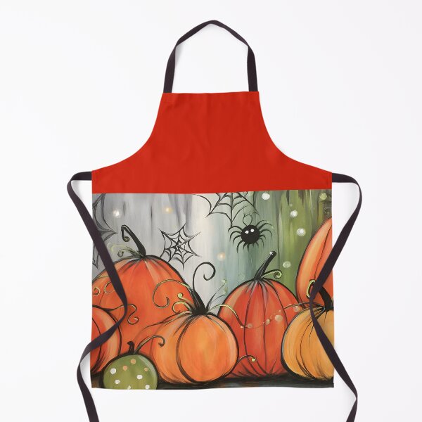 Item preview, Delight in Spooky Whimsical Halloween Pumpkins with Swirling Patterns and Playful Spider designed and sold by OlfactoART Studio.