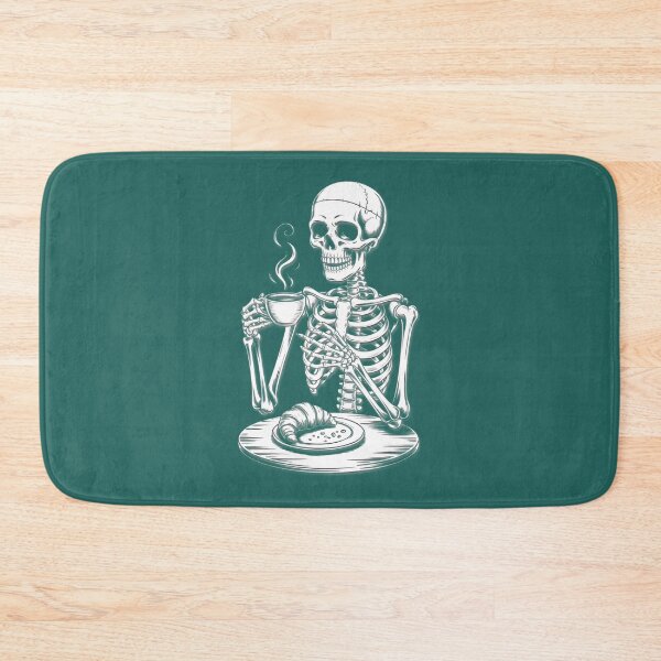 Item preview, Skeleton Coffee Break Croissant Art designed and sold by Denise Maxwell.