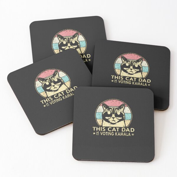 Item preview, Cat-Dad-Voting-For-Kamala-Harris-President-2024-Vote-Blue designed and sold by easleynv.