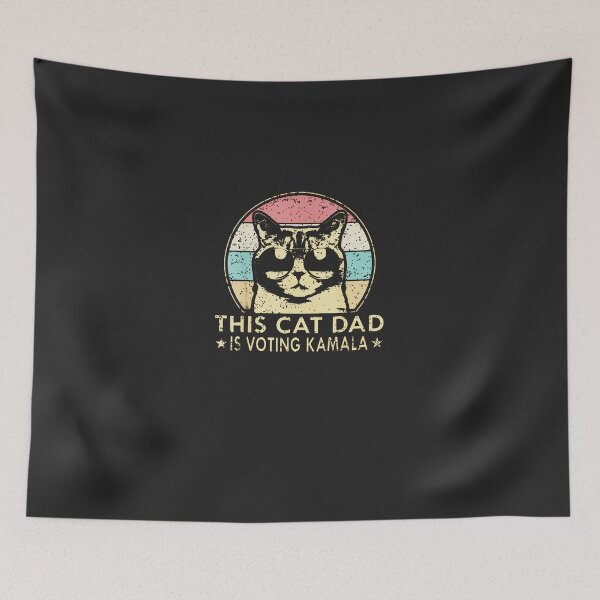 Item preview, Cat-Dad-Voting-For-Kamala-Harris-President-2024-Vote-Blue designed and sold by easleynv.
