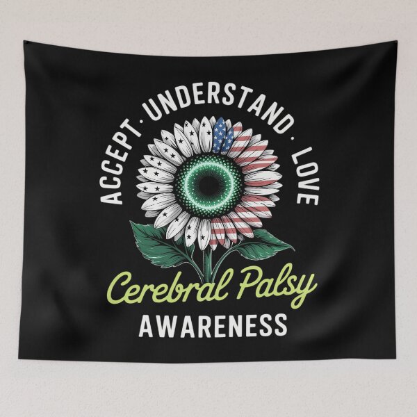 Item preview, Accept Understand Love Sunflower Cerebral Palsy Awareness designed and sold by DoorwayThreads.