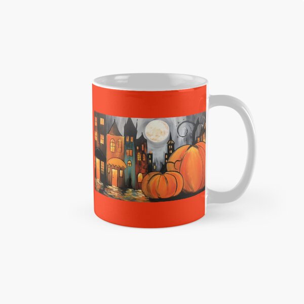 Item preview, Wander Through a Magical Urban Halloween Night with Glowing Pumpkins and Fairy-Tale Buildings designed and sold by OlfactoART Studio.