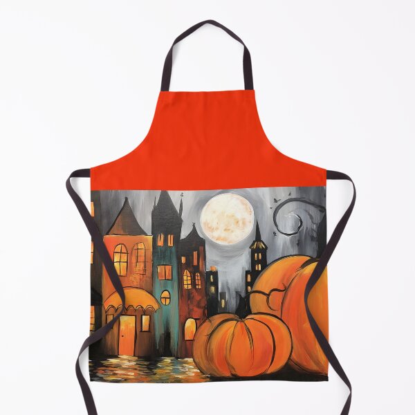 Item preview, Wander Through a Magical Urban Halloween Night with Glowing Pumpkins and Fairy-Tale Buildings designed and sold by OlfactoART Studio.