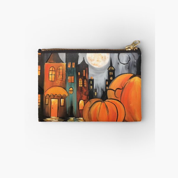 Item preview, Wander Through a Magical Urban Halloween Night with Glowing Pumpkins and Fairy-Tale Buildings designed and sold by OlfactoART Studio.