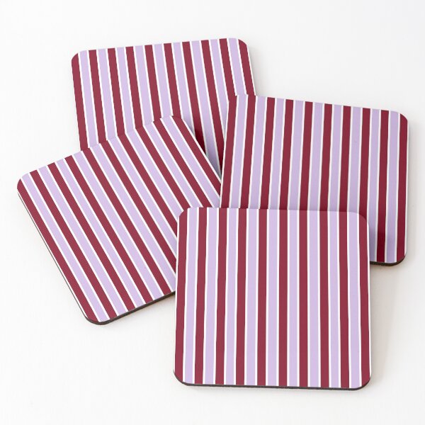 Item preview, Purple and Burgundy Red and Thin White Stripes Pinstripes designed and sold by OneThreeSix.