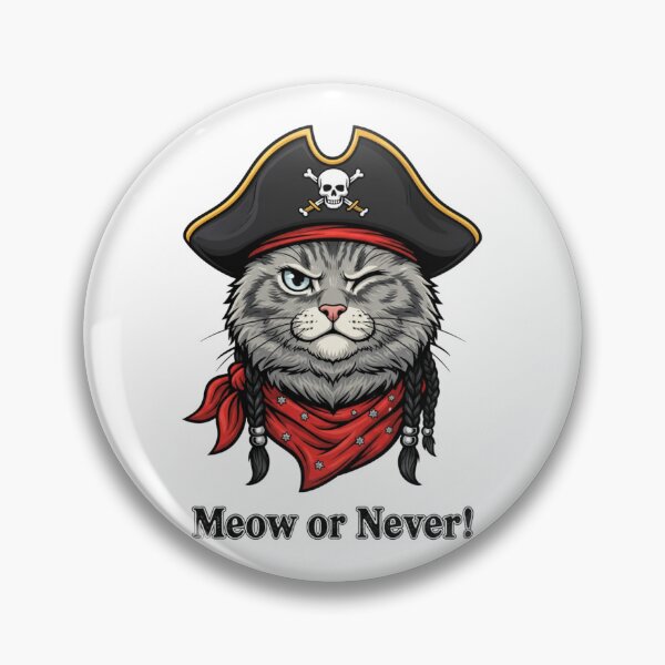 Item preview, Meow or Never – Pirate Cat Design designed and sold by Iuqiune.