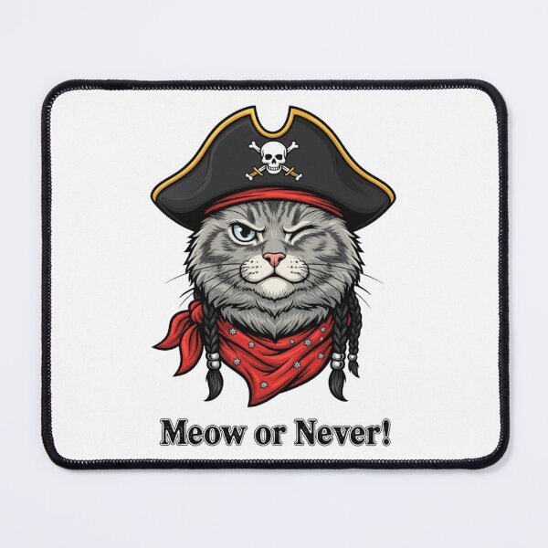 Item preview, Meow or Never – Pirate Cat Design designed and sold by Iuqiune.