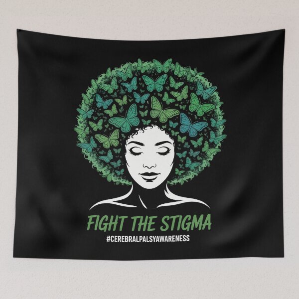 Item preview, Cerebral Palsy Awareness Month Fight The Stigma Brain Damage designed and sold by DoorwayThreads.