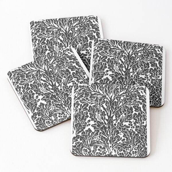 Item preview, Sarasa Foliage Repeat | Classic Japan Patterns Japanese Pattern (Sumi Black) designed and sold by tokomoroJP.