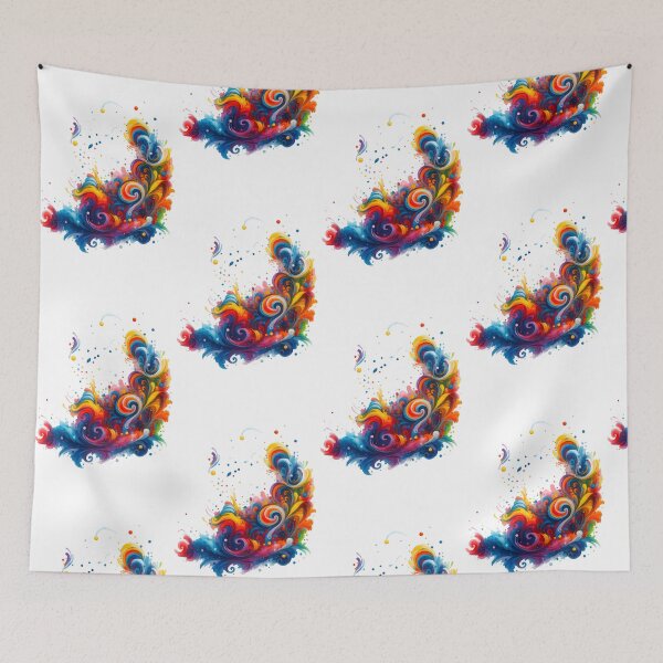 Item preview, Colourful swirls of imagination designed and sold by FreddyE.