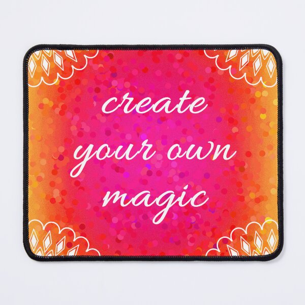 Item preview, Digital mandala art design with create your own magic quote  designed and sold by CanvasCharmHub.