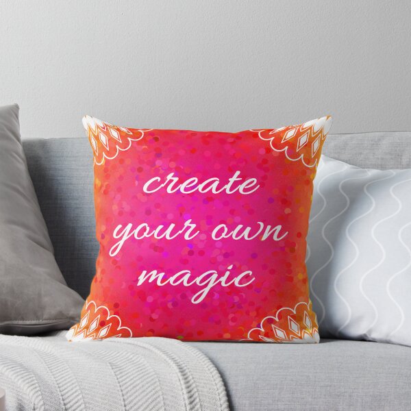 Item preview, Digital mandala art design with create your own magic quote  designed and sold by CanvasCharmHub.