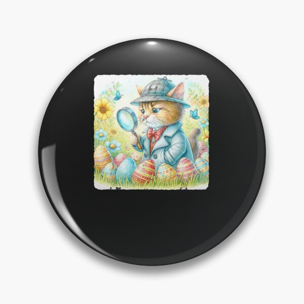 Item preview, Cat-Detective-Searches-For-Clues-Among-Eggs-In-Meadow.-Case designed and sold by elleryngvodde.