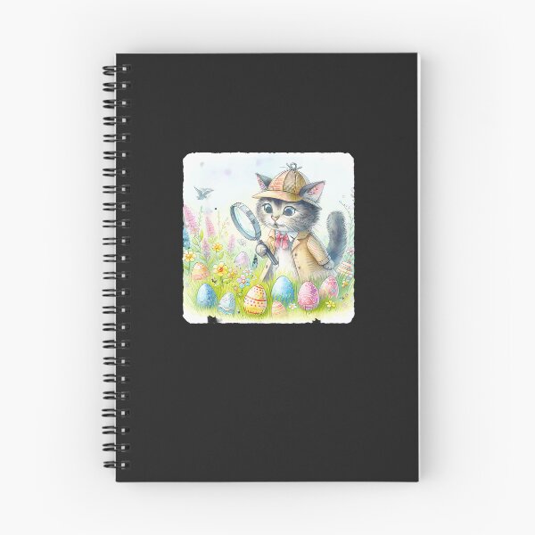 Item preview, Cat-Detective-With-Magnifying-Glass-Clues-In-Meadow.-Glass designed and sold by elleryngvodde.